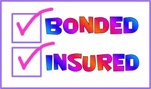 Bonded and insured logo