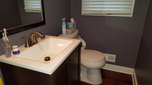 Cleaned bathroom